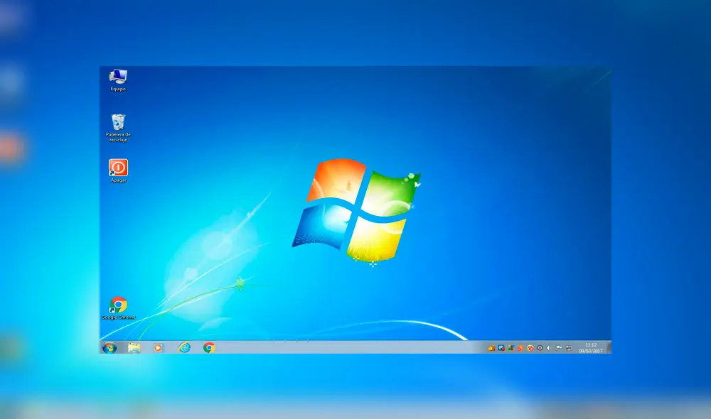 Así lucía Windows 7. Foto: Captura. Así lucía Windows 7. Foto: Captura.