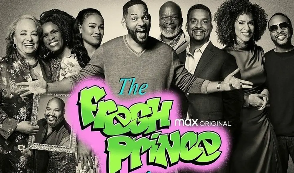 Will Smith y el resto del elenco del Príncipe del rap se reunieron después de 30 años. Foto: HBO Max Will Smith y el resto del elenco del Príncipe del rap se reunieron después de 30 años. Foto: HBO Max