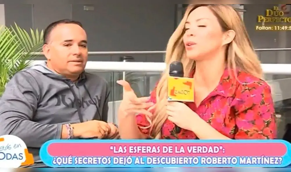 Roberto Martínez y Gisela Valcárcel