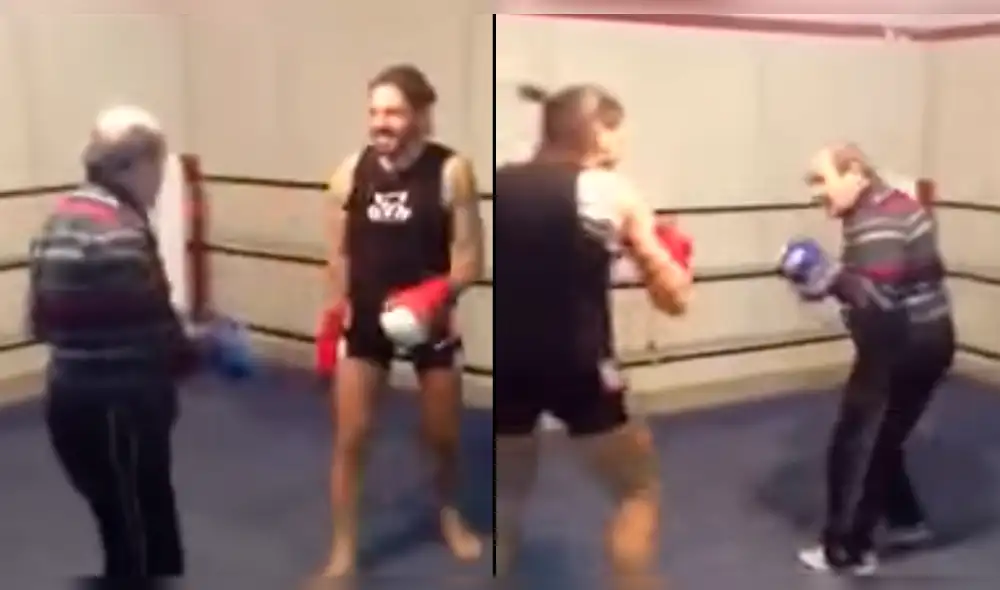 Youtube Viral: Presumido boxeador recibe paliza de anciano en el ring [VIDEO]