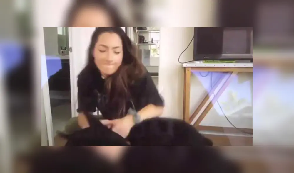 La youtuber Brooke Houts subió por error video en el que maltrataba a su perro. Foto: Captura de video La youtuber Brooke Houts subió por error video en el que maltrataba a su perro. Foto: Captura de video
