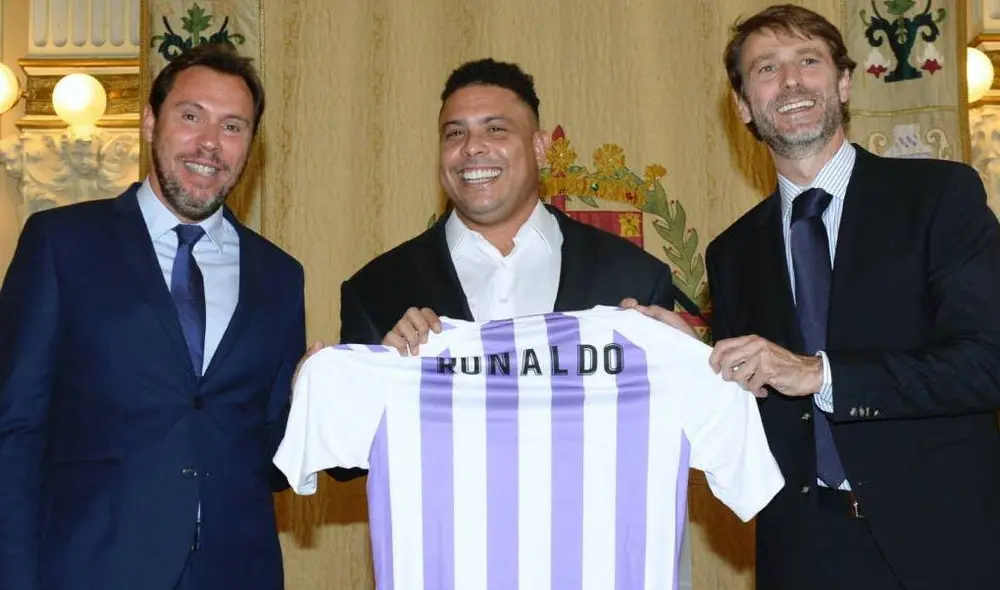 Ronaldo Nazario brindó un mensaje de esperanza por el coronavirus. Foto: Prensa Valladolid