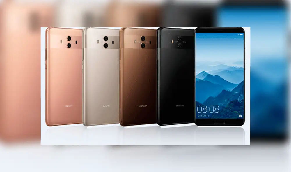 Huawei revela los nuevos diseños de celulares en Mate 10 y Mate 10 Pro 
