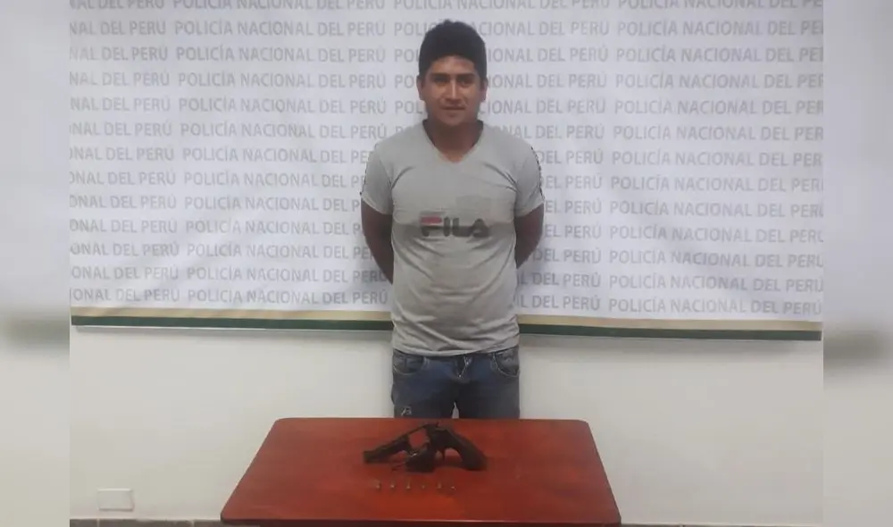 Intervienen sujeto con un arma de fuego.