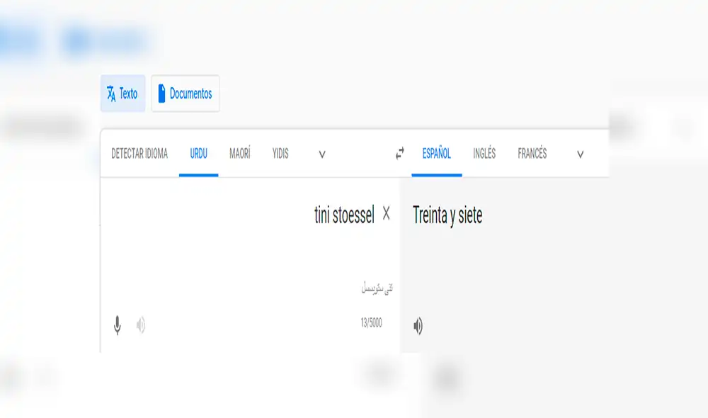 Google Translate: fanática escribe 'Tini Stoessel' en traductor y lanza un inesperado resultado [FOTOS]