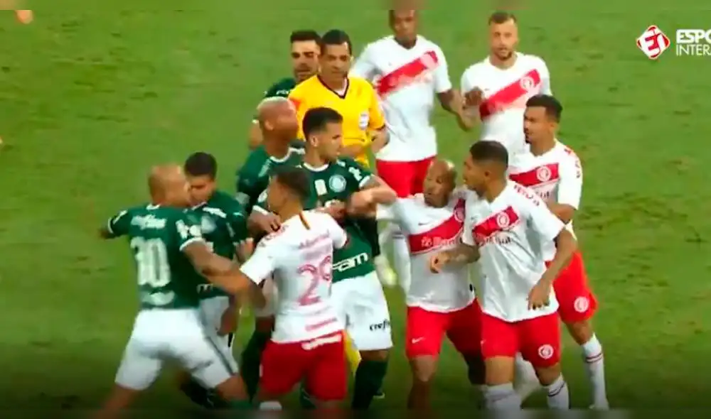 Paolo Guerrero casi se va a las manos con Felipe Melo en el Inter vs Palmeiras [VIDEO]