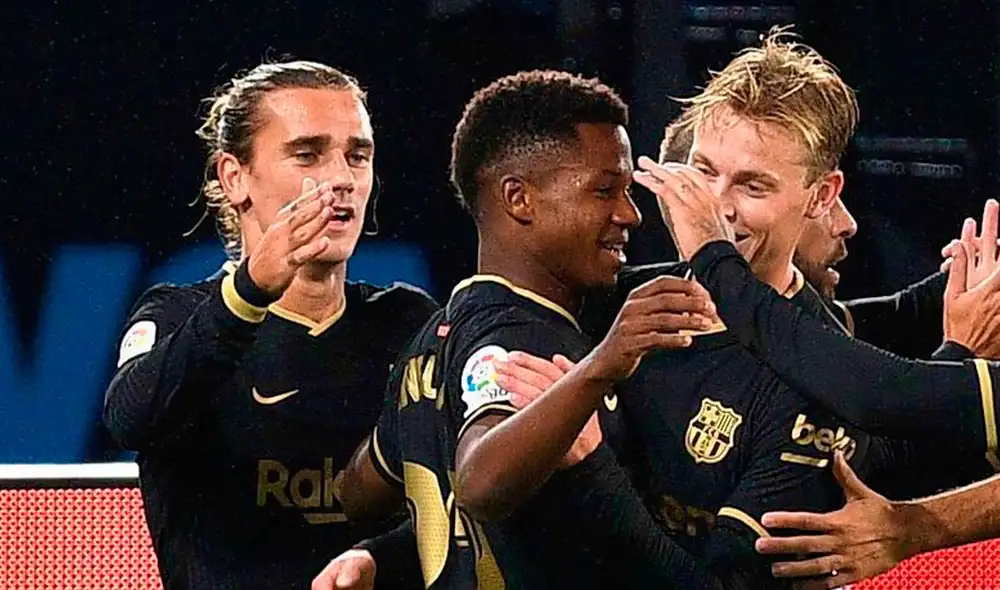 Barcelona goleó 5-1 a Ferencvárosi por la primera fecha de la Champions League. Foto: AFP Barcelona goleó 5-1 a Ferencvárosi por la primera fecha de la Champions League. Foto: AFP