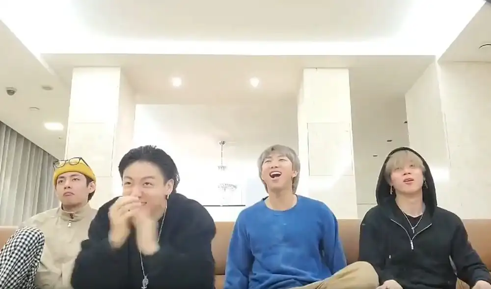 Así reaccionaron los miembros de BTS. Foto: captura @BTS_twt