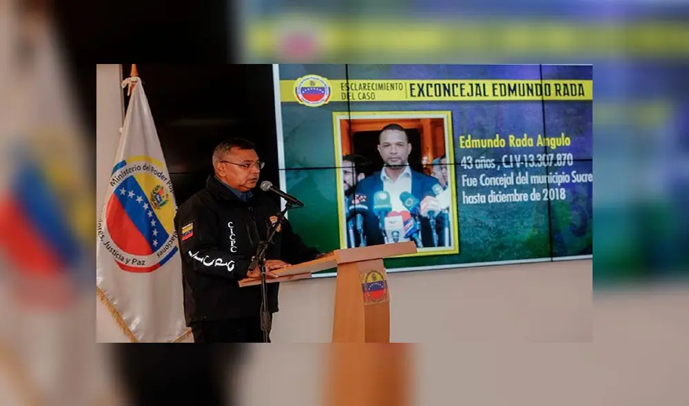 Autoridades venezolanas se pronunciaron este viernes sobre el homicidio de Edmundo Rada. Foto: Twitter