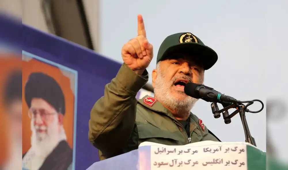 Hossein Salami, líder de los Guardianes de la Revolución de Irán. Foto: AFP. Hossein Salami, líder de los Guardianes de la Revolución de Irán. Foto: AFP.