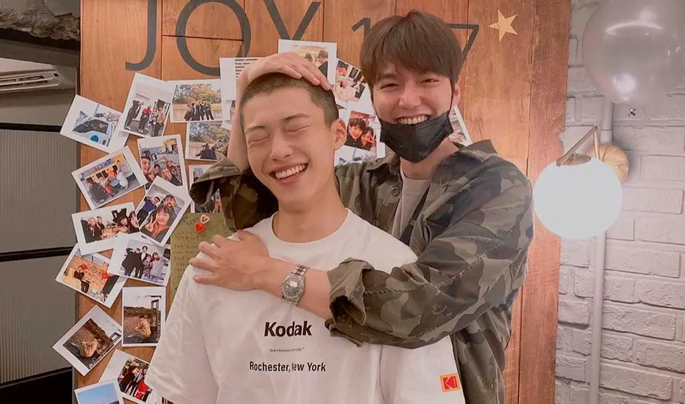 Lee Min Ho en la fiesta de despedida de Woo Do Hwan, quien ingresó al Ejército en julio 2020. Foto: @wdohwan