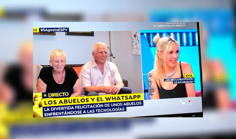 Una chica recibió los saludos de cumpleaños por parte de sus abuelos, quienes le enviaron unos audios de WhatsApp.