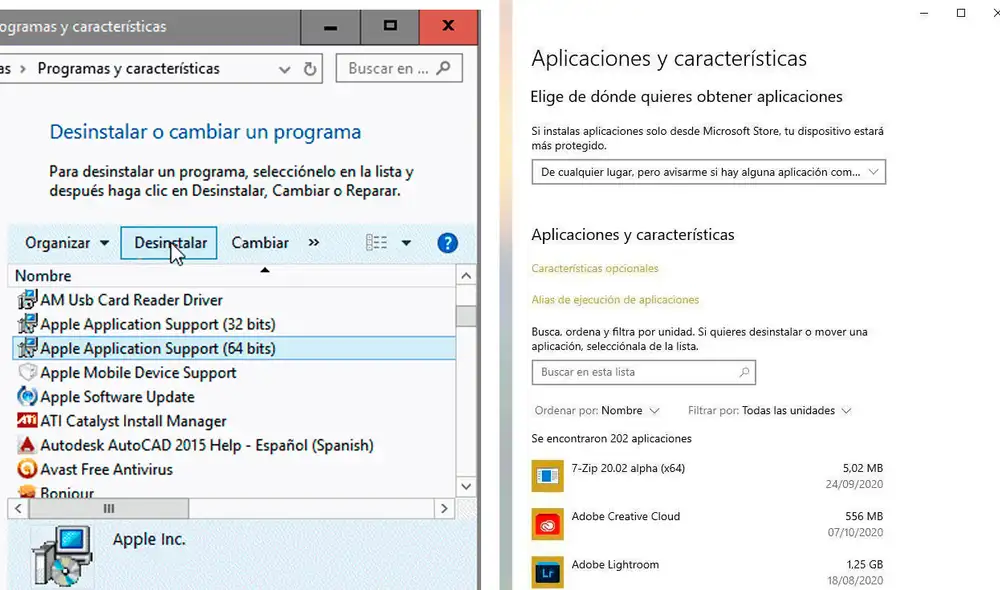 Cada vez son más los apartados del panel de control que desaparecen de las opciones por defecto en WIndows 10 y algunas no tienen reemplazo. Foto: Microsoft