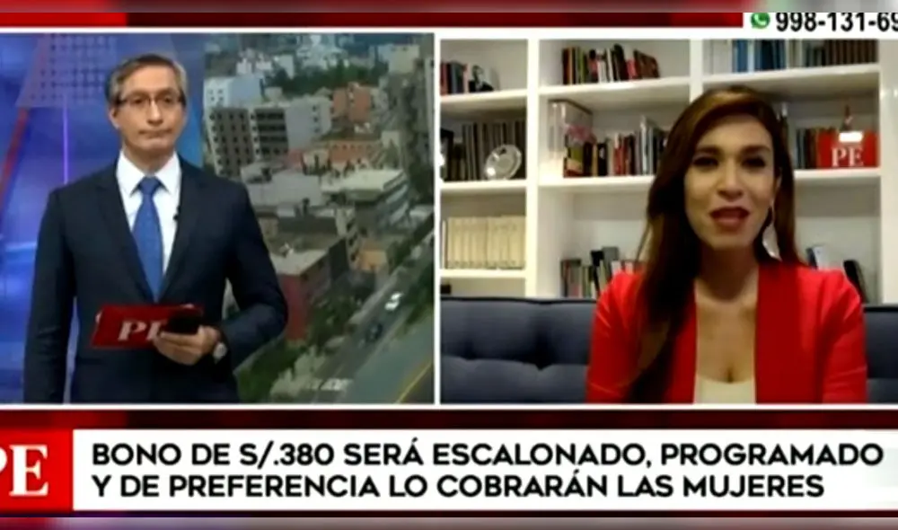 Véronica Linares conduce noticiero desde su casa