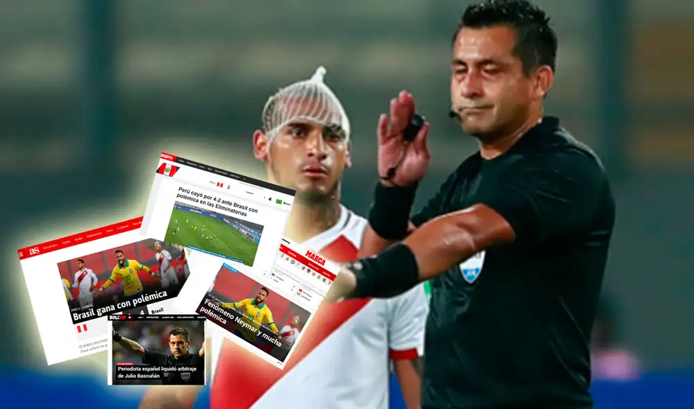 Así informó la prensa internacional la polémica victoria de Brasil sobre Perú. Foto: AFP/Composición La República.
