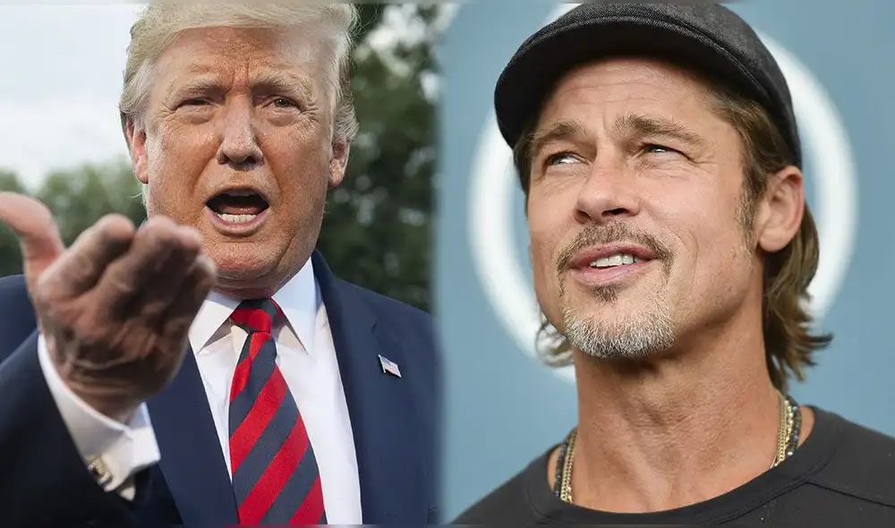 Brad Pitt acusa a Donald Trump de ser una amenaza Brad Pitt acusa a Donald Trump de ser una amenaza
