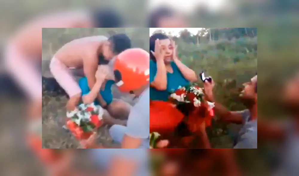 Un hombre utilizó una peculiar manera de proponerle matrimonio a su novia y generó polémica. Un hombre utilizó una peculiar manera de proponerle matrimonio a su novia y generó polémica.