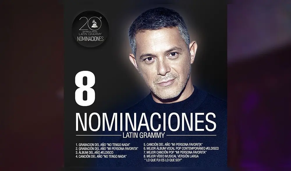 El mensaje de Alejandro Sanz tras lograr 8 nominaciones a los Latin Grammy