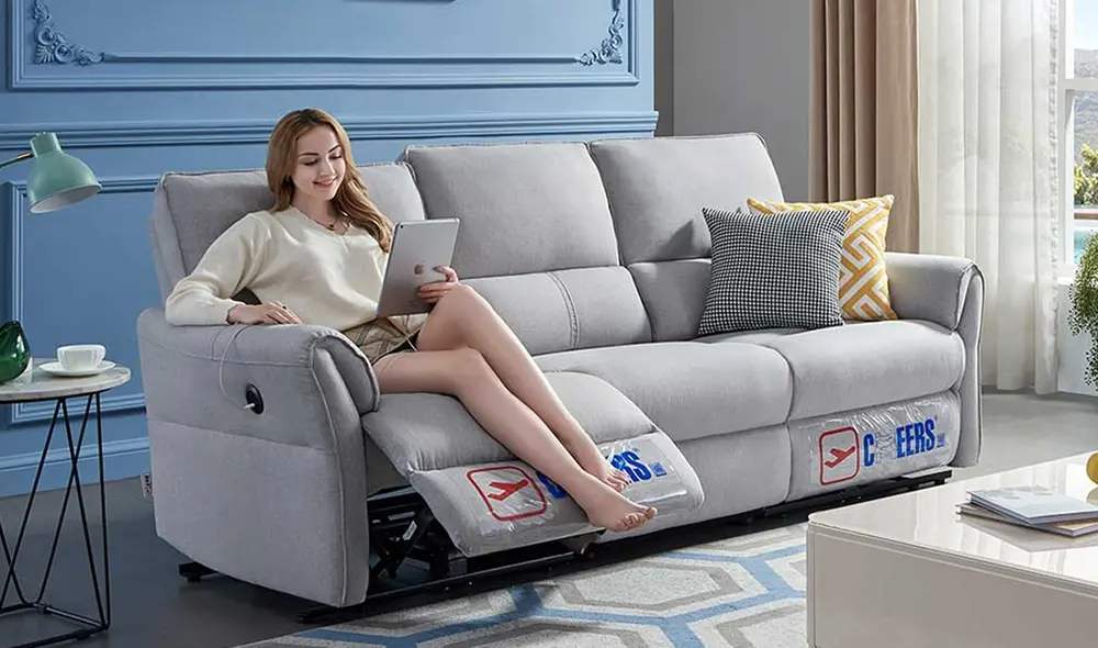 Los lados izquierdo y derecho del sofá admiten un ángulo de ajuste de 110 a 160 grados. Foto: Xiaomi Los lados izquierdo y derecho del sofá admiten un ángulo de ajuste de 110 a 160 grados. Foto: Xiaomi