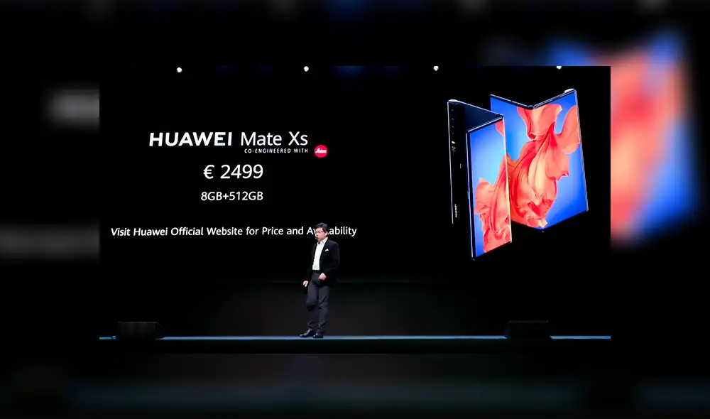 El Huawei Mate Xs tendrá un precio inicial de 2,499 euros. El Huawei Mate Xs tendrá un precio inicial de 2,499 euros.