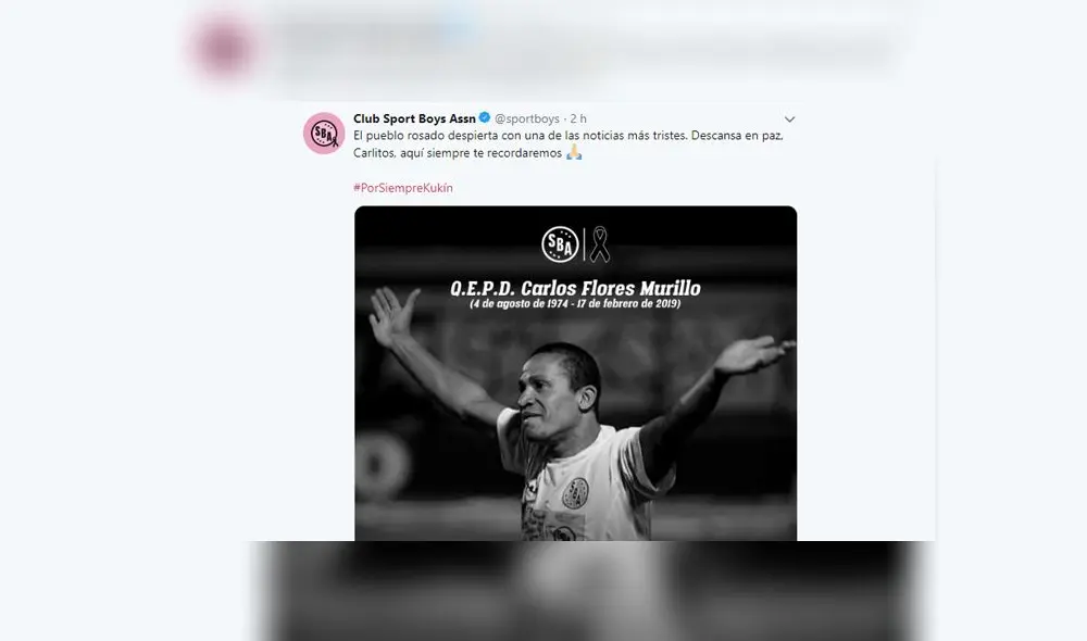 FPF, Sport Boys y clubes peruanos lamentan fallecimiento de 'Kukín' Flores [FOTOS] 