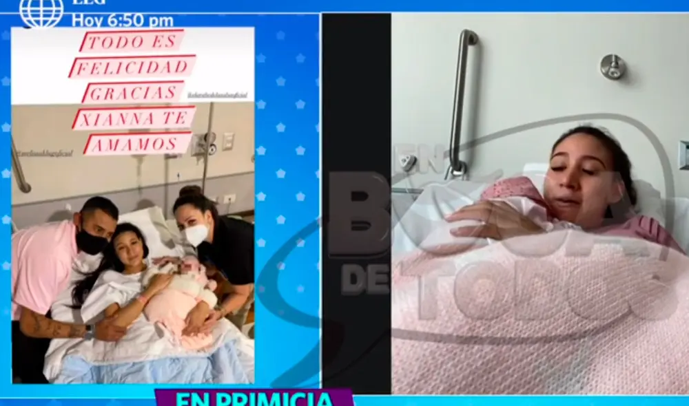 La joven madre está feliz por la llegada de Xianna. "Estoy en una de las mejores etapas de mi vida", expresó. Foto: captura/América TV La joven madre está feliz por la llegada de Xianna. "Estoy en una de las mejores etapas de mi vida", expresó. Foto: captura/América TV