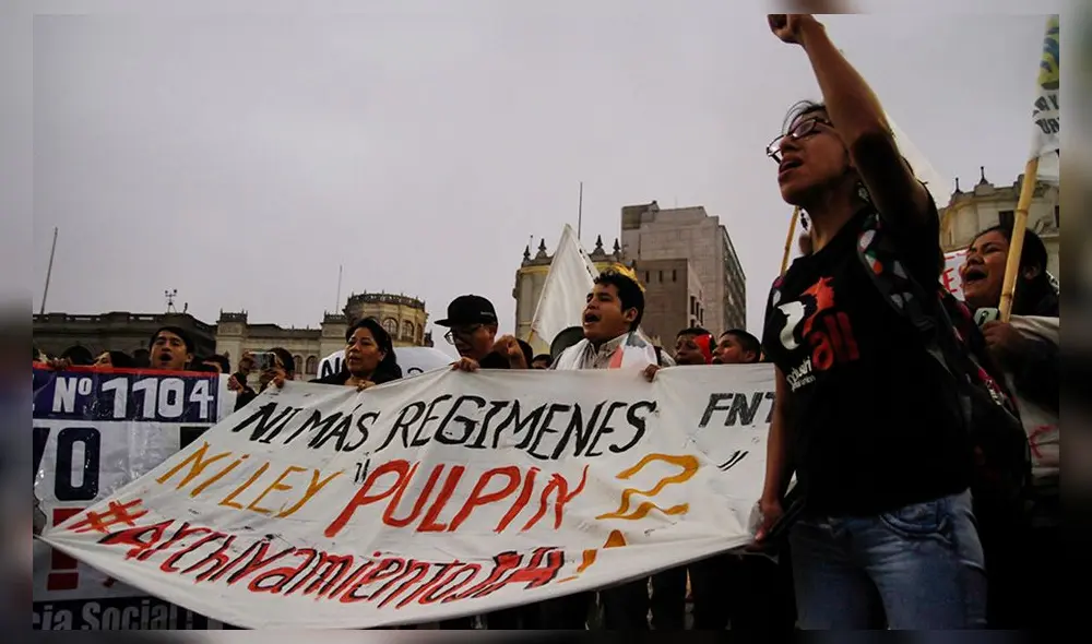 Así se desarrolló la marcha contra la denominada 'Ley Pulpín 2.0' [FOTOS]