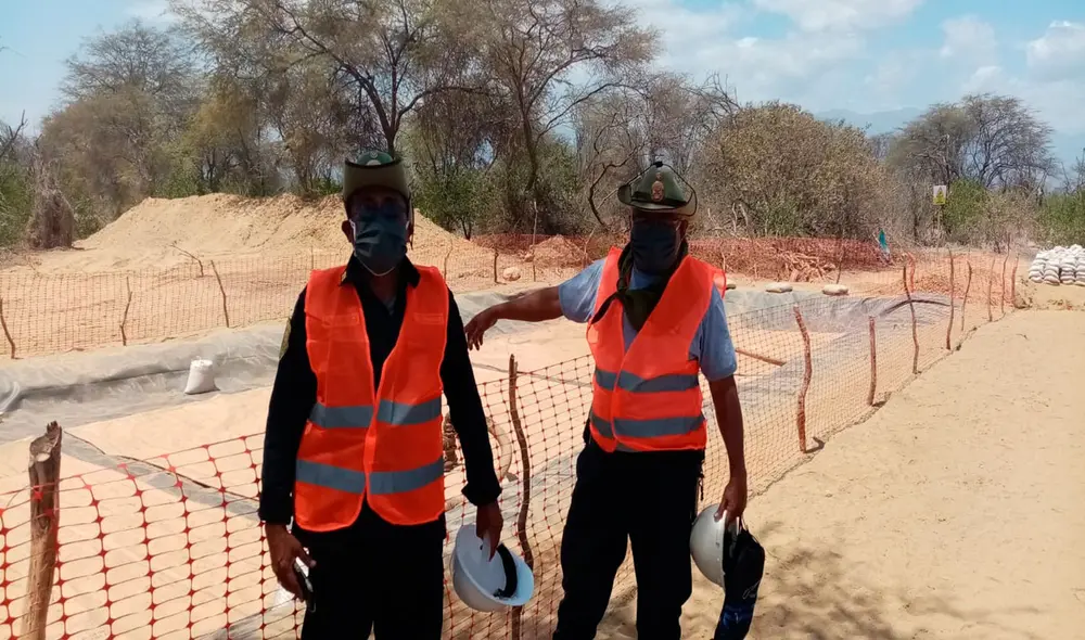 Denuncian presunto daño ambiental en terrenos de comunidad campesina de Olmos. (Foto: Policía Nacional)