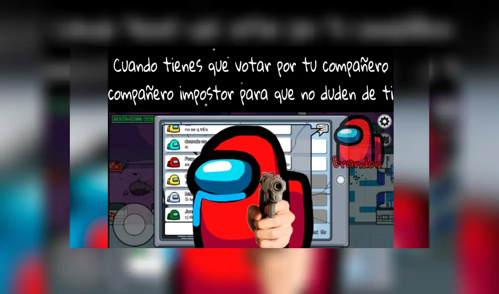 Desliza para ver los mejores memes de Among Us. Imagen: Facebook.