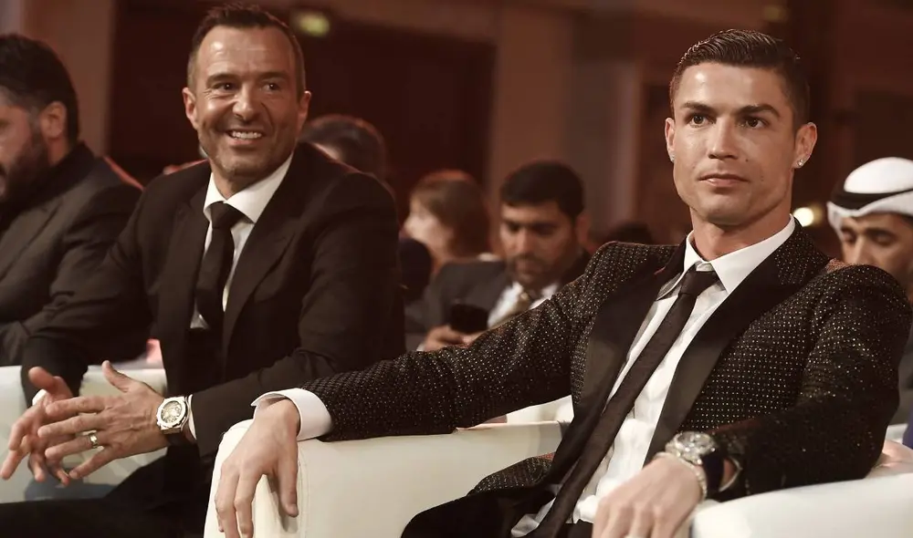Jorge Mendes y Cristiano Ronaldo. El agente le habría dicho algunas "verdades" al jugador y este se habría molestado. Foto: AFP Jorge Mendes y Cristiano Ronaldo. El agente le habría dicho algunas "verdades" al jugador y este se habría molestado. Foto: AFP