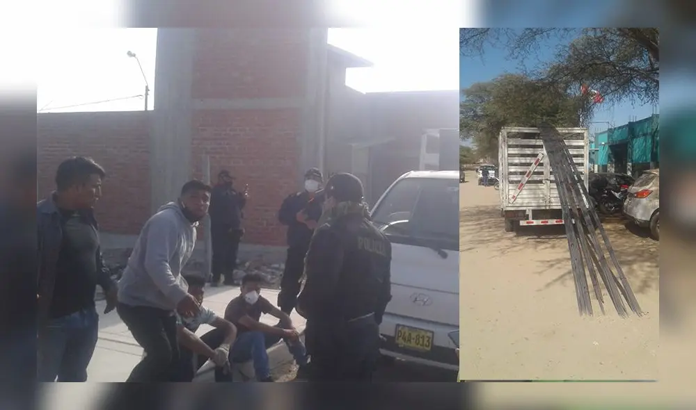 PNP detuvo a presuntos delincuentes. Foto: Muni Piura PNP detuvo a presuntos delincuentes. Foto: Muni Piura