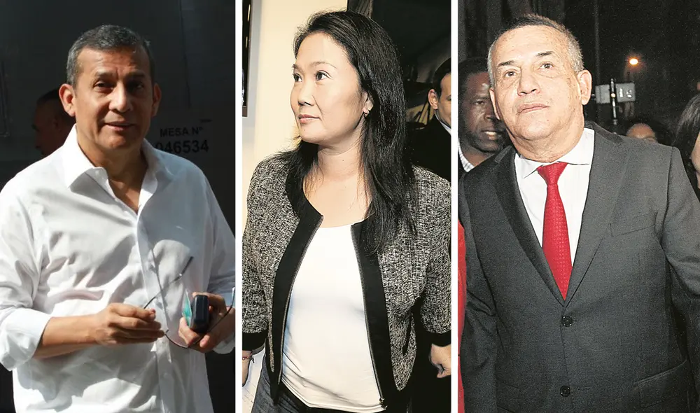 Proceso: Ollanta Humala enfrentará un juicio el 2021. Investigada: Keiko se enfrenta a la disolución de Fuerza Popular. Acusado: Daniel Urresti afrontará un juicio todo el 2021. Foto: composición