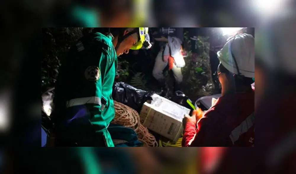 Tragedia tras derrumbe de mina en Colombia. Foto: Difusión