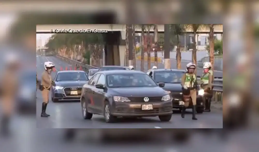 Pase vehicular distrital 2020 LINL. Créditos: TV Perú.