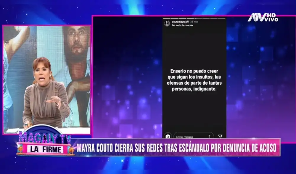 Magaly TV, la firme. Foto: captura