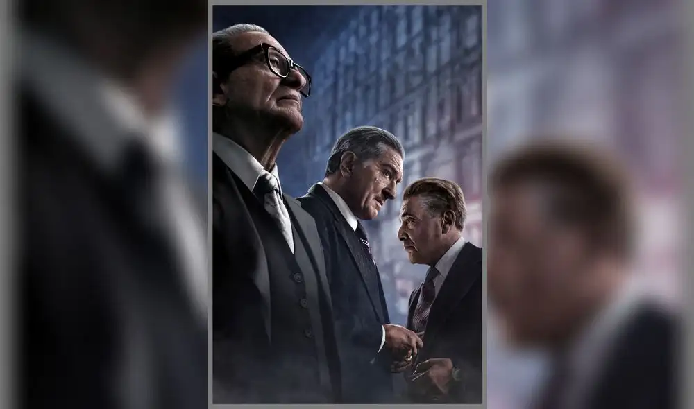 AFICHE QUE PROMOCIONA LA PELICULA EL IRLANDES CON LA ACTUACION DE ROBERT DE NIRO ( CENTRO ) , JOS E PESCI ( DER ) Y AL PACINO ( IZQ ) 2019 AFICHE QUE PROMOCIONA LA PELICULA EL IRLANDES CON LA ACTUACION DE ROBERT DE NIRO ( CENTRO ) , JOS E PESCI ( DER ) Y AL PACINO ( IZQ ) 2019