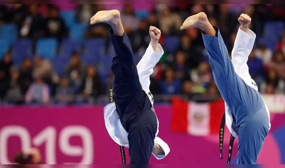 Juegos Panamericanos 2019: Ariana Vera y Renzo Saux medalla de bronce en taekwondo poomsae. Foto: Rodolfo Contreras / La República Juegos Panamericanos 2019: Ariana Vera y Renzo Saux medalla de bronce en taekwondo poomsae. Foto: Rodolfo Contreras / La República