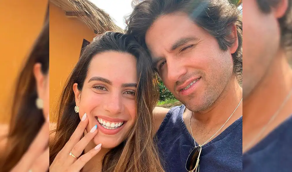 La joven presumió su anillo de compromiso en una foto compartida por el hermano de las Cayo en redes sociales. Foto: Macs Cayo/Instagram