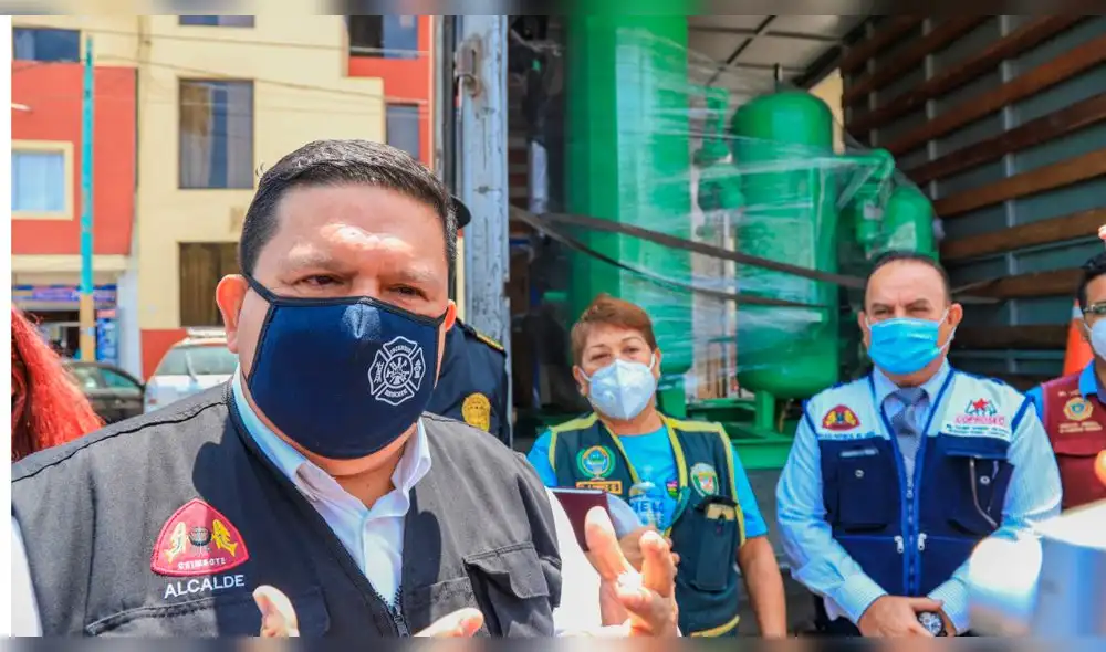 Recepción de planta de oxígeno en Chimbote