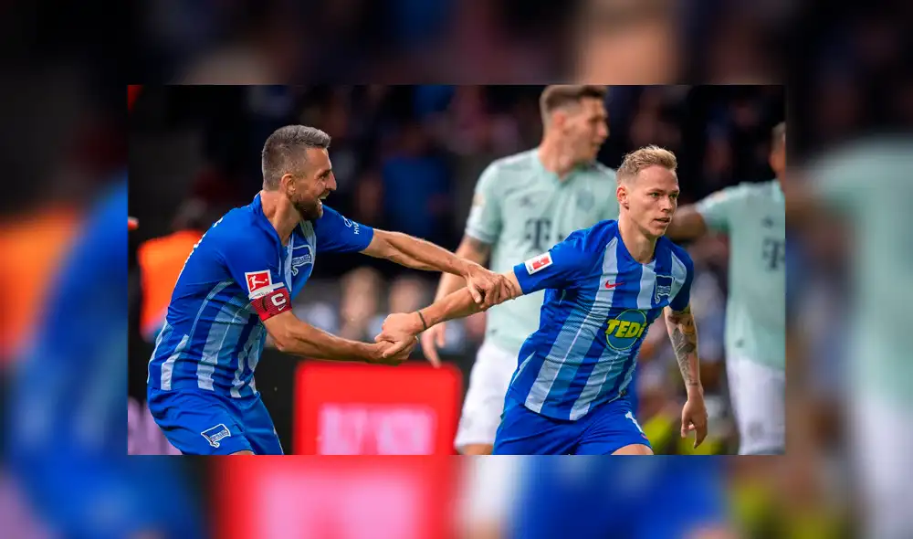 Hertha Berlín cortó invicto de Bayern Múnich: ganó por 2-0 en la Bundesliga [RESUMEN]