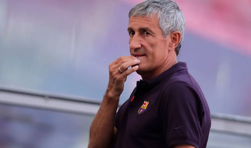 Quique Setién fue nombrado como entrenador del FC Barcelona tras la destitución de Valverde. Foto: EFE Quique Setién fue nombrado como entrenador del FC Barcelona tras la destitución de Valverde. Foto: EFE