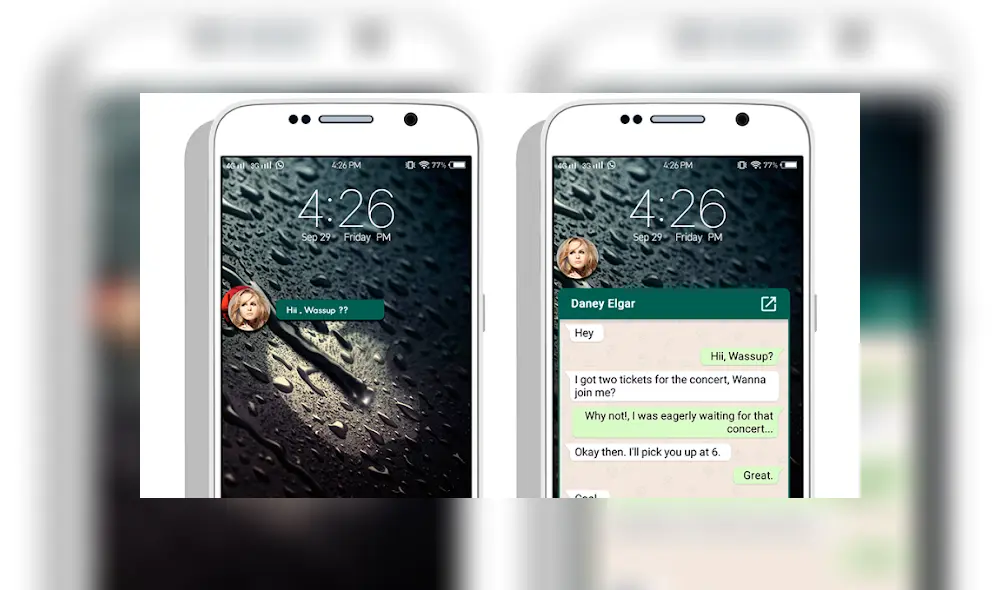 Así lucirán las burbujas de WhatsApp en tu smartphone. Foto: Captura / PlayStore.