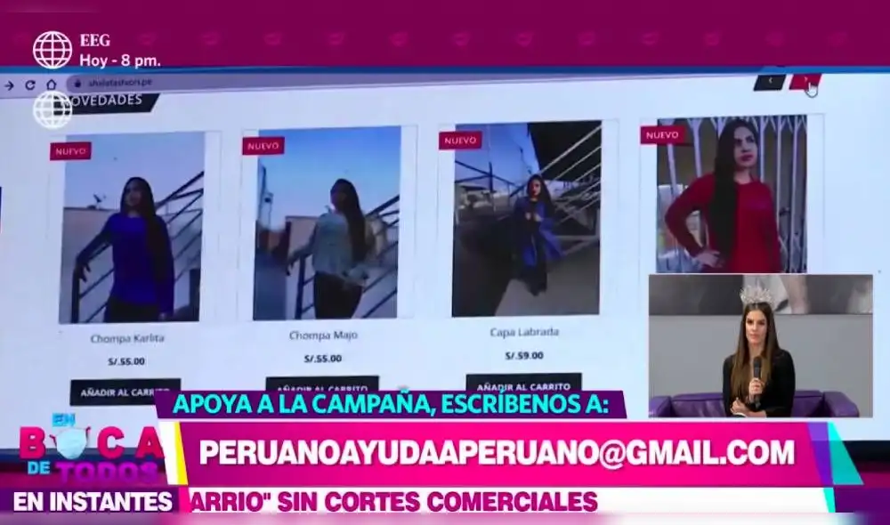 Luego ella analizará a los inscritos y elegirá a los emprendimientos que más resaltaron por su originalidad. (Foto: Captura América TV) Luego ella analizará a los inscritos y elegirá a los emprendimientos que más resaltaron por su originalidad. (Foto: Captura América TV)