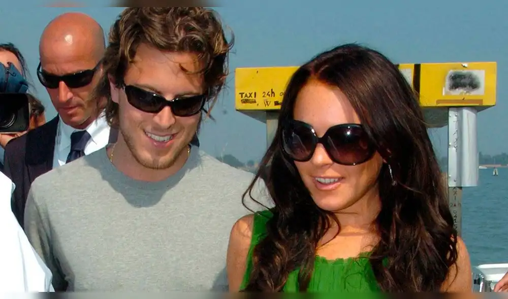 Harry Morton, Lindsay Lohan y Demi Moore Harry Morton, Lindsay Lohan y Demi Moore