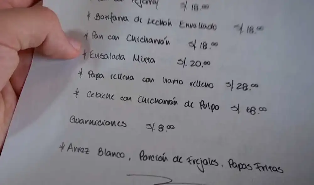 Desliza las imágenes para ver el aspecto de este costoso platillo peruano ofrecido en un restaurante criollo. Foto: captura de YouTube/El Cholo mena