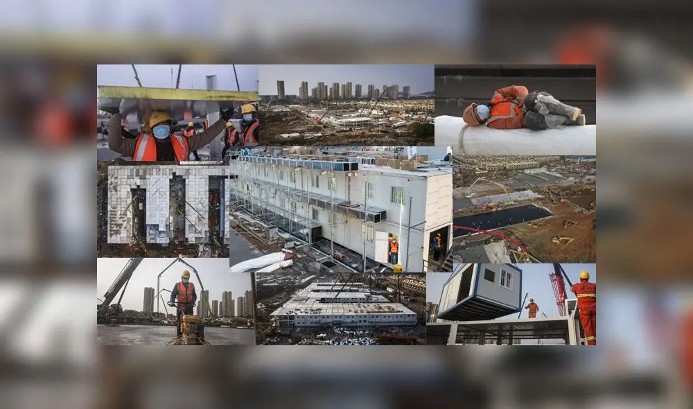 El hospital se construyó en solo 10 días. El hospital se construyó en solo 10 días.