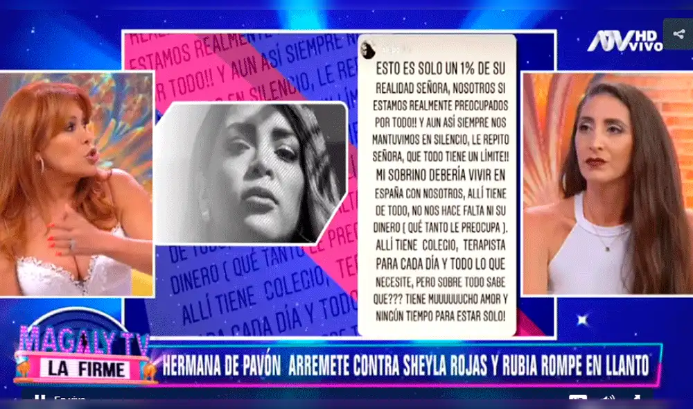 Sheyla Rojas llora al ser tildada de "mentirosa" por Alicia Pavón [VIDEOS]