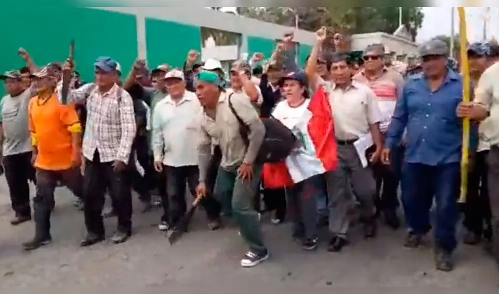 Trabajadores de Tumán piden la encarcelación de Edwin Oviedo [VIDEO]