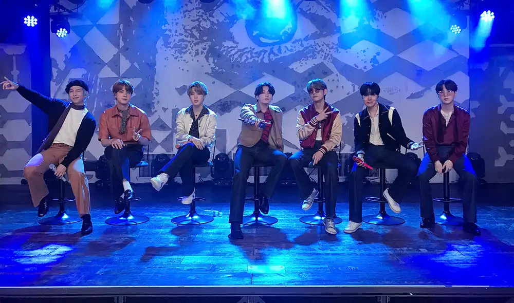 Los siete integrantes demostraron su sonido en vivo durante performance de "Dynamite". Foto: Big Hit