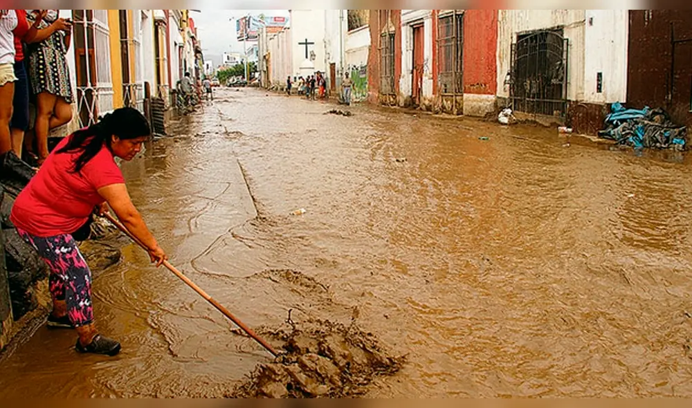Huaicos asolaron Trujillo en el 2017 al desbordarse quebradas.